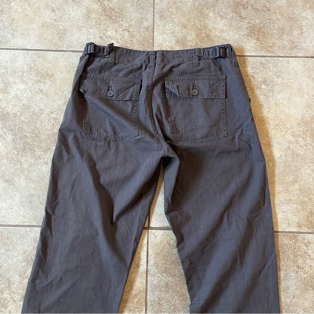 Brandy Melville Grey Blue Cargo Straight Leg Pants - Picture 6 of 8